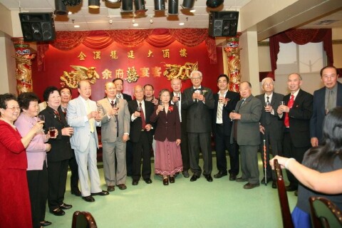 the Edmonton Yee making a toast to the host