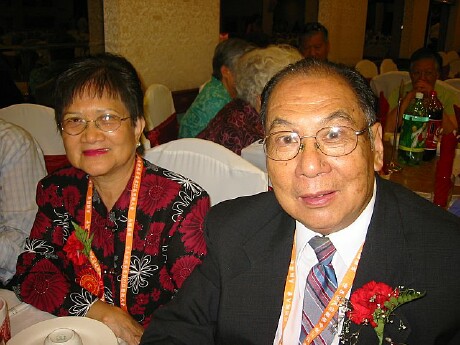 Sacramento Yee Advisor Sherman Yee and wife at opening ceremony dinner