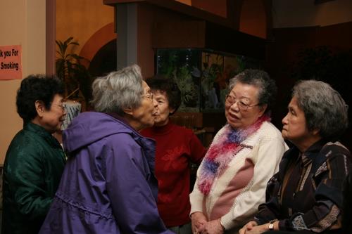 images of
                  ladies at spring dinner