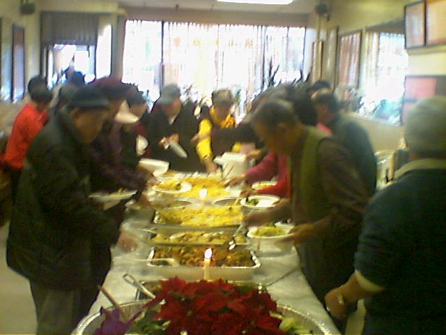 Christmas buffet in Vancouver