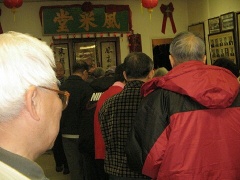 Lunch after the
                  Chongyang celebration