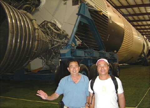 Frank and Liu
                  at NASA